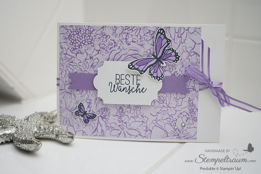 W-Fancy-Fold-Card mit Schmetterlingen von Stampin´Up!.